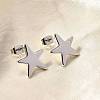 Brass Stud Earrings EJEW-B118-03P-2