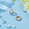 C-Shaped Brass Micro Pave Cubic Zirconia Cuff Earrings EJEW-WH0519-27B-3