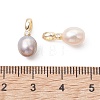 Natural Freshwater Pearl Pendants PALLOY-JF05459-2