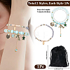 1Bag Plastic & Glass Beaded Stretch Bracelets BJEW-PA0001-10B-2