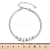 Polymer Clay Rhinestone Beaded Bracelets SA-D001-06P-2