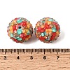 Opaque Acrylic & Resin Rhinestone Beads OACR-G062-02C-2