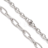 304 Stainless Steel Mixed Chain Necklace Makings AJEW-JB01548-3