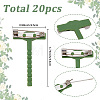 20Pcs Iron & Plastic Brooch Findings JEWB-SC0001-2