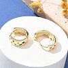Brass Micro Pave Cubic Zirconia Hoop Earrings LS-EJEW-H152-01D-G-3
