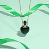 1Pc Natural Gemstone Heart Perfume Bottle Pendant Necklaces NJEW-PH0001-61A-4