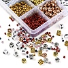 Metallic Colour Letter Beads Kit for DIY Jewelry Making Findings Kit DIY-YW0004-85-4