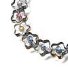 Electroplated Transparent Glass Beads Strands GL-CBA98F0-09A-2