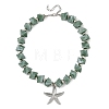 Ocean 304 Stainless Steel Starfish Pendant Necklaces NJEW-JN06477-3