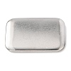 Rectangle Iron Blank Badge Button Parts IFIN-D004-02B-P-1