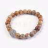 Natural Mixed Stone Stretch Bracelets BJEW-JB03943-2
