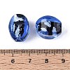 Handmade Silver Foil Glass Beads FOIL-N034-01B-3
