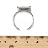 304 Stainless Steel Cuff Ring Components STAS-U059-02P-3