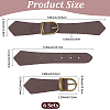 6 Sets PU Leather Toggle Buckles FIND-CL0002-15B-2