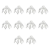 20Pcs Brass Bead Cap Pendant Bails KK-YW0003-45S-1