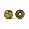 Handmade Gold Sand Lampwork Beads LAMP-N045-01B-06-2