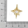 Brass Micro Pave Clear Cubic Zirconia Pendants KK-Z078-30G-3