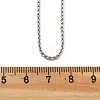 Brass Rolo Chains Necklaces for Women NJEW-D302-22P-4