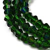 Transparent Electroplate Glass Beads Strands LS-EGLA-A039-T4mm-L25-3