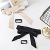 2Pcs 2 Colors Tie a Knot Polyester Waist Belt with Plastic Buckle AJEW-GF0014-54-4