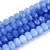 Imitation Jade Crackle Glass Beads Strands GLAA-N068-01A-A02-1