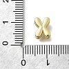 Brass Micro Pave Cubic Zirconia Letter Pendants KK-D295-32G-24-3