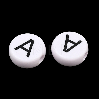 Opaque Acrylic European Beads AC-CBA3BDD-01A-1