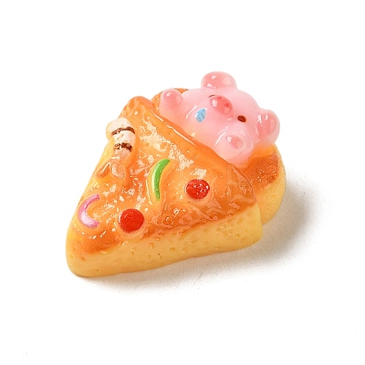 Cute Pig Theme Resin Imitation Food Decoden Cabochons RESI-U0003-02B-1