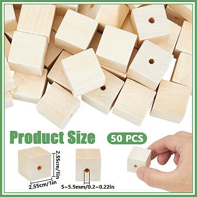 Wood Beads WOOD-WH0052-007-1