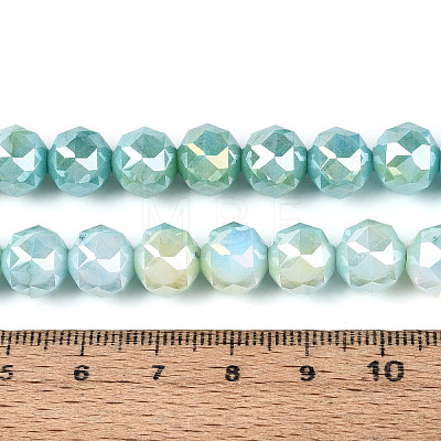 Anti-Tarnish Electroplate Glass Beads Strands GLAA-N010-10mm-13-1