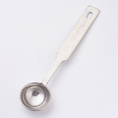 Stainless Steel Wax Seal Spoon X-DIY-WH0056-02-1