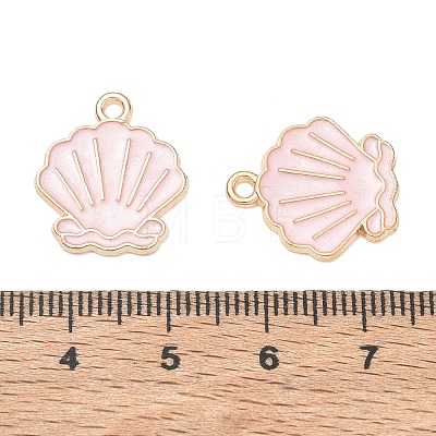 Alloy Enamel Pendants AL-CBAE435-16G-02-1