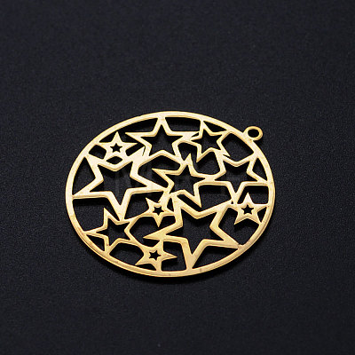 201 Stainless Steel Filigree Charms STAS-T049-T692-2-1