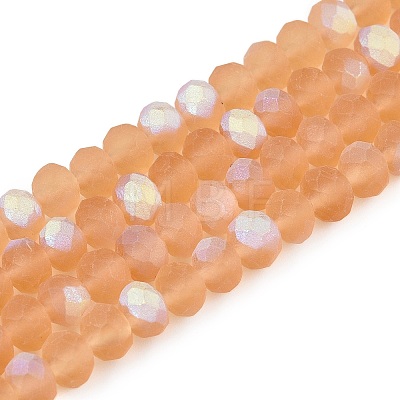 Transparent Glass Beads Strands EGLA-A044-T6mm-MB23-1