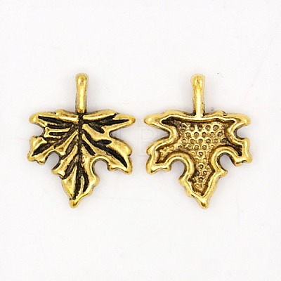 Autumn Theme Tibetan Style Alloy Pendants GLF0188Y-NF-1