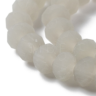 Imitation Jade Solid Color Glass Beads Strands EGLA-A034-J8mm-MD10-1