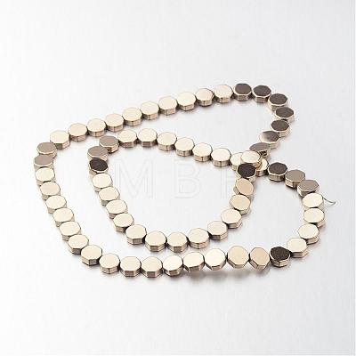 Electroplate Non-magnetic Synthetic Hematite Bead Strands G-F300-59-06-1