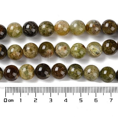 Natural Green Garnet Beads Strands G-Z034-B14-03-1