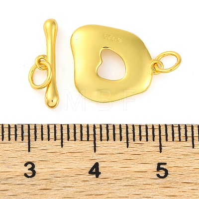 925 Sterling Silver Toggle Clasps STER-U005-08G-1