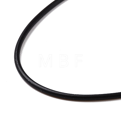 Black Rubber Necklace Cord Making RCOR-D002-C-1