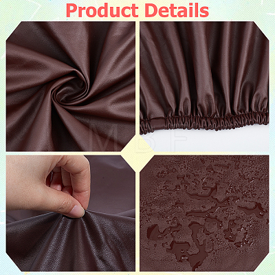 1Pc PU Leather Rectangle Stool Cover AJEW-CL0005-28-1