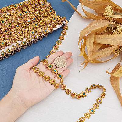 Plastic Beaded Trim Garland Strand FIND-WH0056-89-1