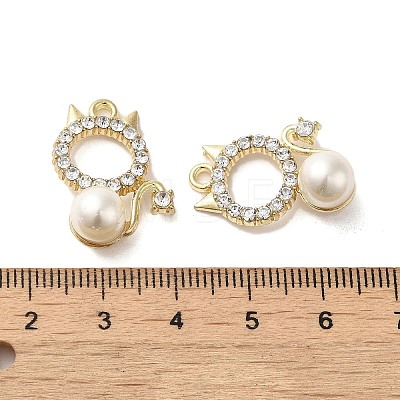 Alloy with Rhinestone Pendants FIND-B032-03G-1