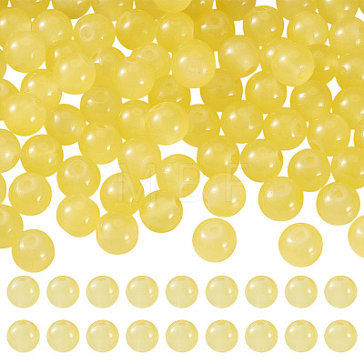 1 Strand Imitation Jade Glass Beads Strands DGLA-TAD0001-03B-1