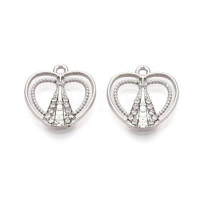 Alloy Rhinestone Pendants FIND-N008-29P-1