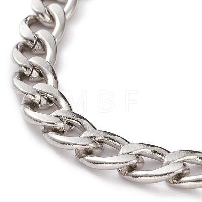 Men's 304 Stainless Steel Cuban Chains Bracelets and Necklaces Jewelry Sets SJEW-JS01159-1