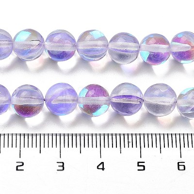 Transparent Glass Beads GLAA-B022-8mm-10-1