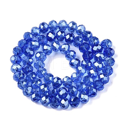 Electroplate Glass Beads Strands EGLA-A044-T8mm-A31-1