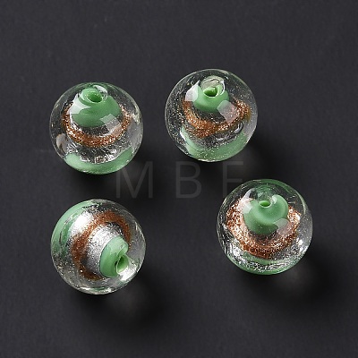 Handmade Silver Foil Lampwork Beads GLAA-Z001-05G-1