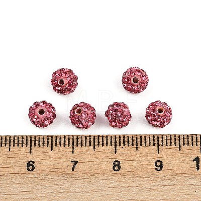 Polymer Clay Rhinestone Beads RB-H284-6MM-209-1